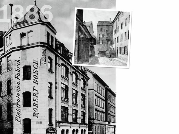 Robert Bosch's first workshop lays the foundations for Bosch Home Appliances. 
