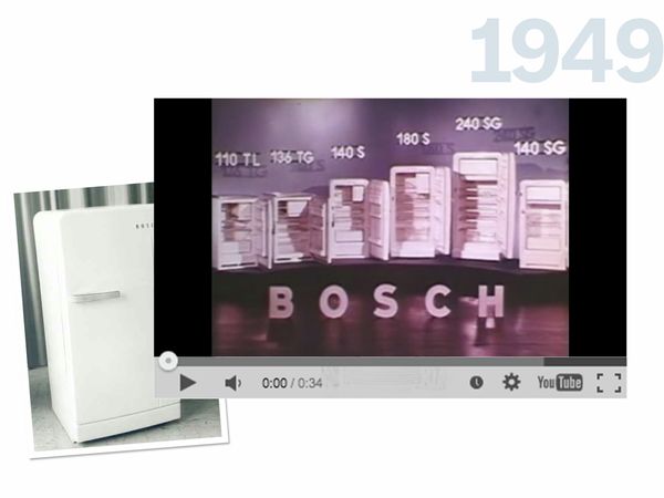 Collage of  Bosch advertisements from 1948.