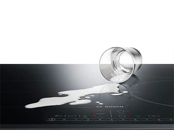 Bosch induction hob with wipe clean glass ceramic surface
