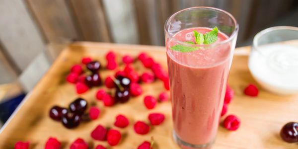 Smoothie framboise chocolat