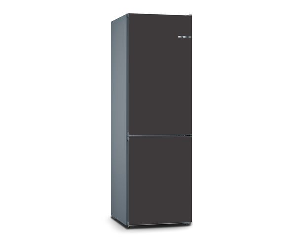 Combiné réfrigérateur-congélateur Vario Style ou four Série 8 de Bosch en couleur noir mat.