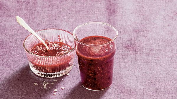 Batido de frutas del bosque