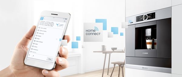 Home Connect de Bosch : machines à café connectées.