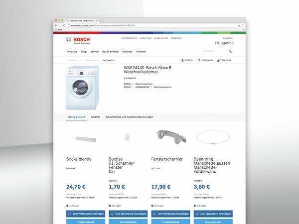 Bosch Maxx 6 Ersatzteile