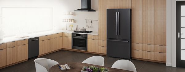Bosch black stainless steel kitchen