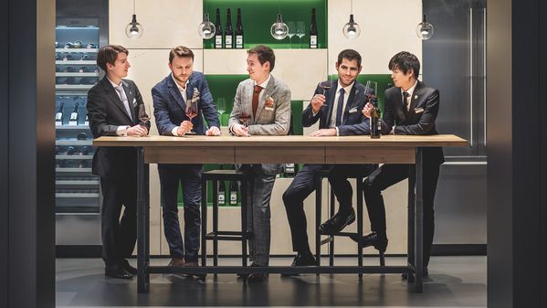 The five finalists at the Gaggenau Sommelier Awards 2016