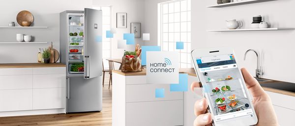 Home Connect de Bosch : réfrigérateurs connectés.
