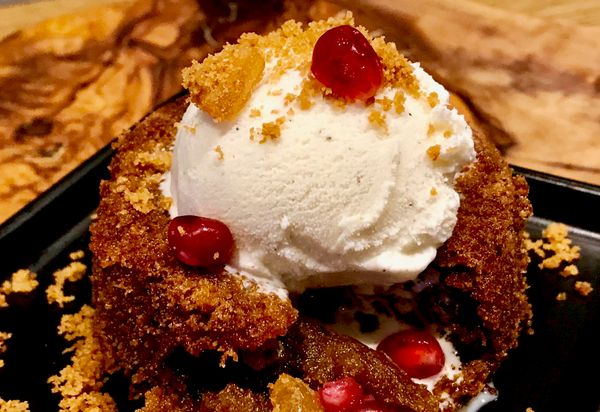 Pumpkin lava cake