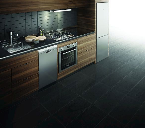 18” Bosch dishwasher in a small space kitchen design