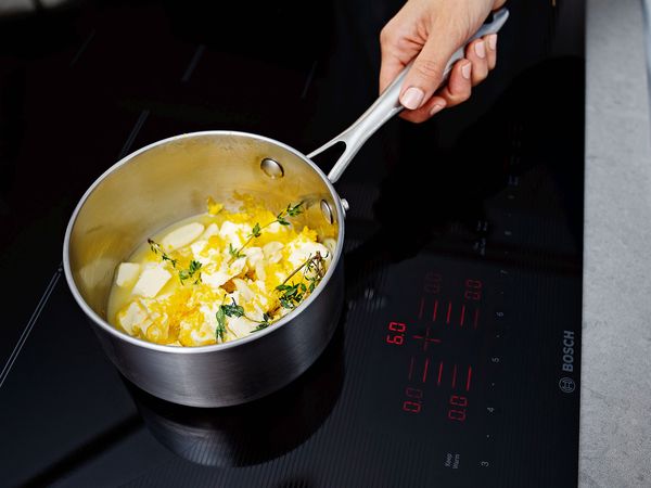 Butter melting over bosch induction oven