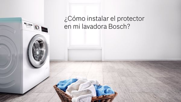 ¿Cómo colocar el protector metálico de la lavadora?