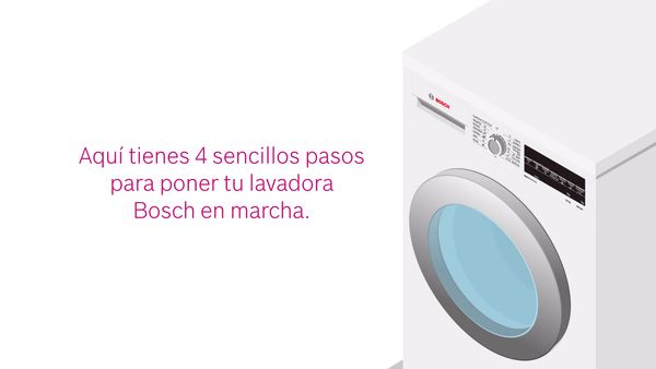 ¿Cómo poner en marcha tu lavadora Bosch?
