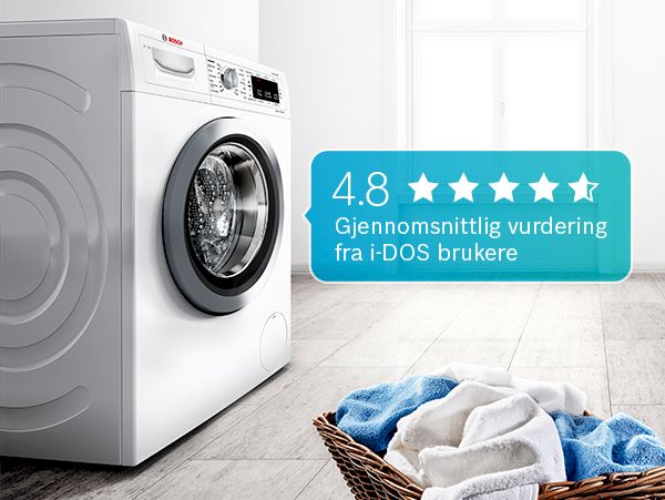 Erfaringer med Bosch i-DOS vaskemaskin.