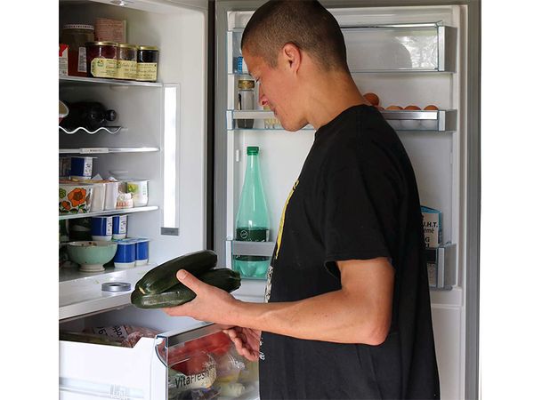 BoschFamilies : la famille Garnier et son réfrigérateur VitarFresh Pro.