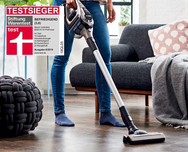 Der Unlimited - kabelloser Handstaubsauger von Bosch.