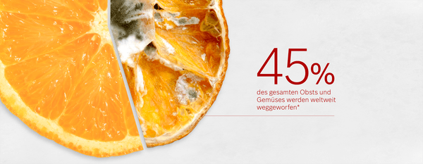 Mit den Kühl-Gefrier-Kombinationen mit VitaFresh von Bosch bleiben Obst und Gemüse länger frisch.