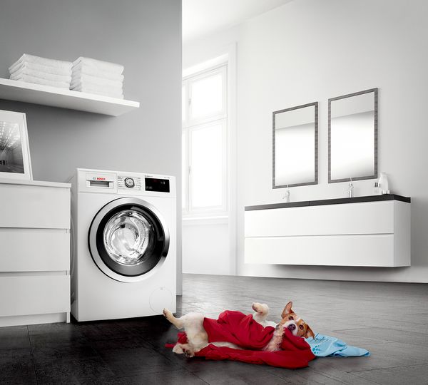 Ropa higiénicamente limpia, incluso a 20°C con serie 6 y 8 lavadoras de Bosch.
