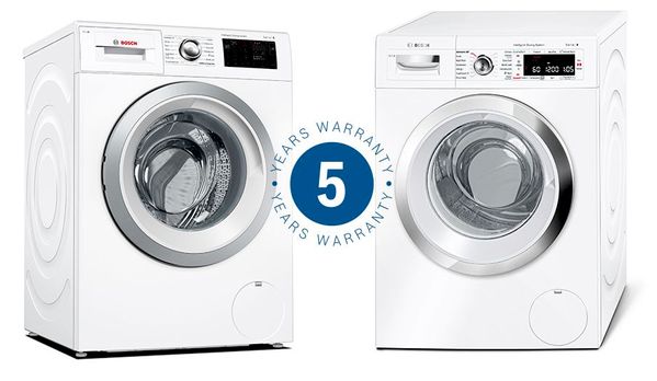 Bosch Washing Machines with 5 Year Warranty