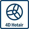 4D hot air symbol icon