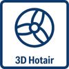 3D hot air symbol icon