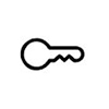 Childproof lock symbol