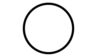 Kemično čiščenje: simbol praznega kroga.