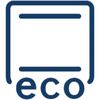 Top and bottom eco symbol icon