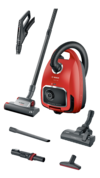 Serie 6 Staubsauger mit Beutel ProAnimal Rot BGL6TPET