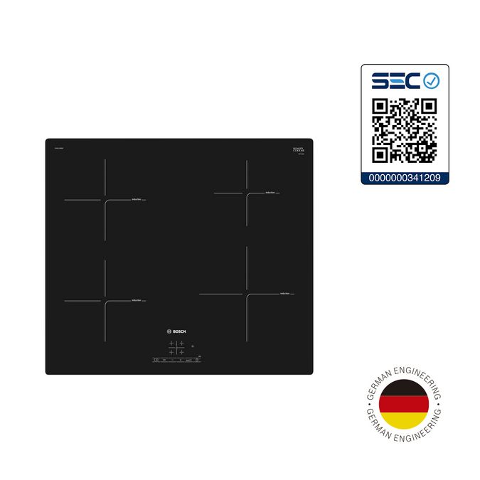 Placa de inducción Bosch PIF612BB1E 7400W Blanca