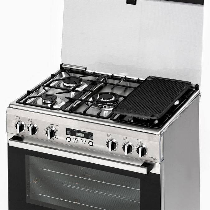 Serie 4 Cocina de gas de libre instalación Acero inoxidable HSK12I26SE HSK12I26SE-8