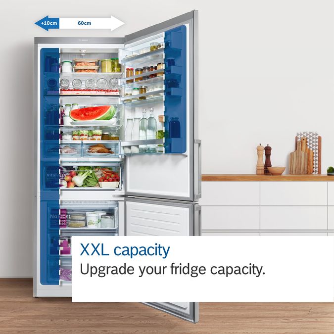 Series 4 Free-standing fridge-freezer with freezer at bottom 193 x 70 cm Inox-look KGN56XLEA KGN56XLEA-7