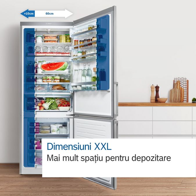 Seria 4 Combină frigorifică independentă 203 x 70 cm Inox AntiAmprentă KGN49XIEA KGN49XIEA-8