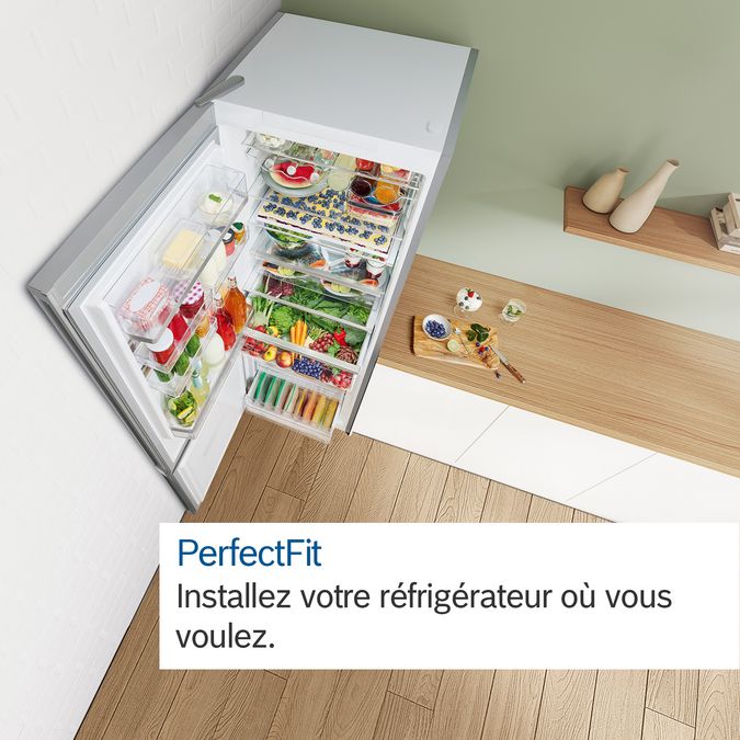 Série 4 Réfrigérateur combiné pose-libre 186 x 60 cm Couleur Inox KGN36VLEC KGN36VLEC-7