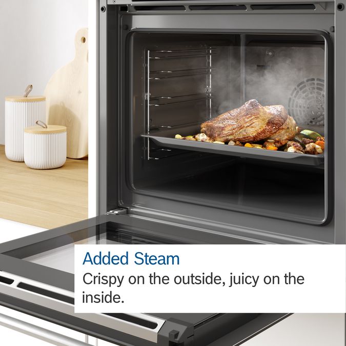 Series 8 Built-in oven with added steam function 60 x 60 cm Stainless steel HRG675BS1B HRG675BS1B-6