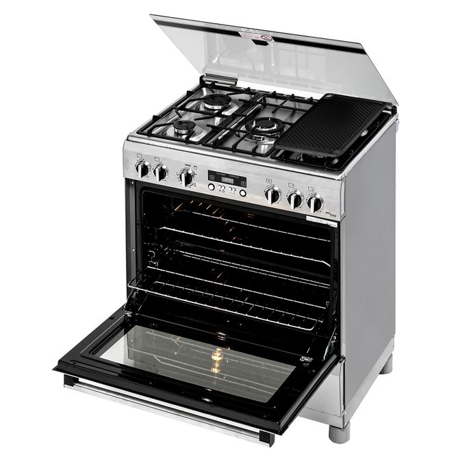 Serie 4 Cocina de gas de libre instalación Acero inoxidable HSK12I26SE HSK12I26SE-4