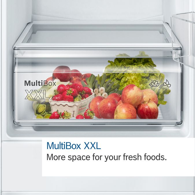 Series 2 Built-in fridge-freezer with freezer at bottom 177.2 x 54.1 cm sliding hinge KIN86NSF0G KIN86NSF0G-9