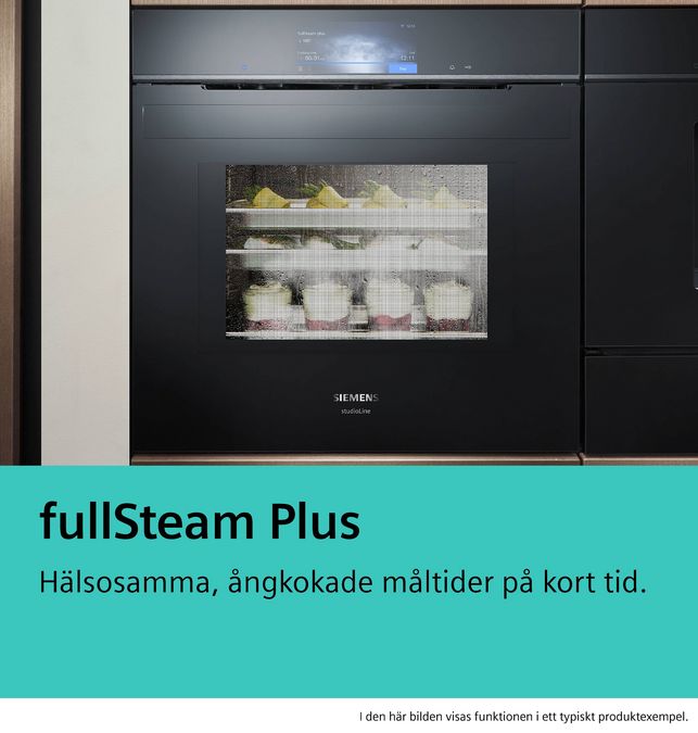 iQ700 Inbyggnadsugn med fullSteam 60 x 60 cm Svart HS736G1B2 HS736G1B2-11