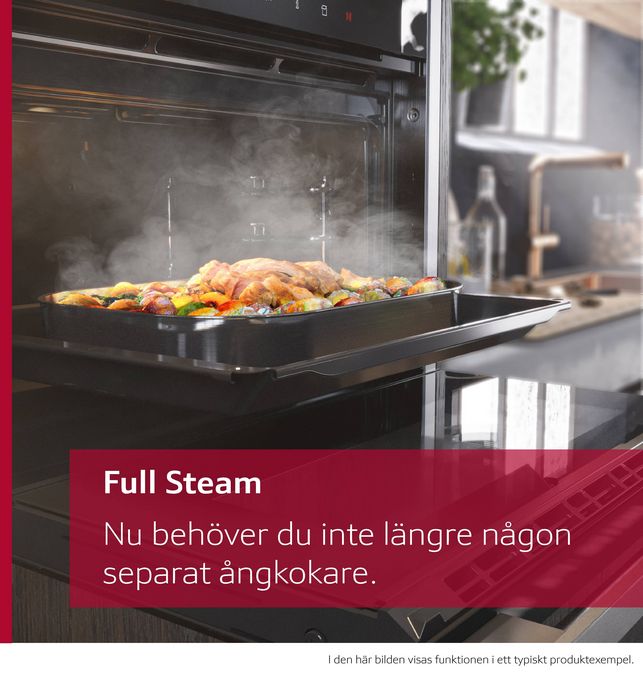N 90 Kompakt ångugn 60 x 45 cm Rostfritt stål C17FS42N0 C17FS42N0-9