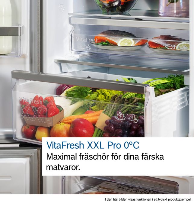 Serie 6 Kombinerad kyl/frys 203 x 60 cm Borstat stål med anti-fingerprint, Total No Frost KGN39AICU KGN39AICU-10