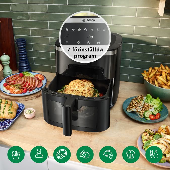Serie 6 Air Fryer Svart MAF671B0 MAF671B0-11