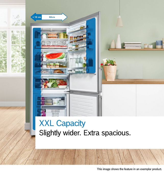 Serie 4 Frigorífico combinado de libre instalación 193 x 70 cm Acero cepillado antihuellas, Total No Frost KGN56XIDR KGN56XIDR-6