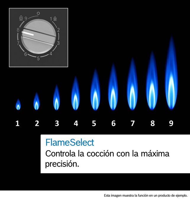 Serie 6 Placa de gas 90 cm Acero inoxidable PCR9A5I90 PCR9A5I90-6