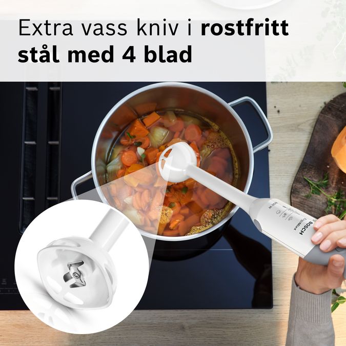 Stavmixer ErgoMixx 600 W Vit, Fönstergrå MSM66020 MSM66020-7