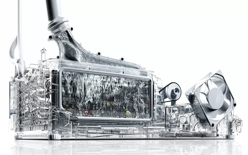 Convenient Self-Cleaning Condenser