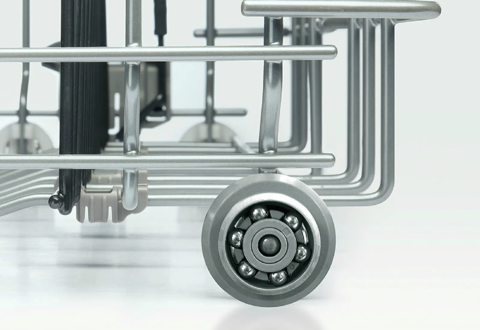 Newly redesigned EasyGlide rack system for a smooth glide on all three racks