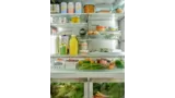 Open refrigerator view