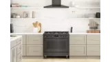 Bosch cooking appliances in black stainless steel