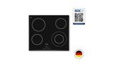 Serie 4 Placa vitrocerámica 60 cm Negro, sin perfiles PKF651B17E PKF651B17E-6
