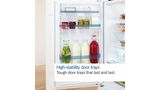 Series 4 Built-in fridge-freezer with freezer at bottom 177.2 x 54.1 cm flat hinge KIN86HFE0 KIN86HFE0-8