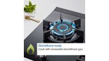 Series 6 Gas cooktop 90 cm Tempered glass, Black PPS9A6B90A PPS9A6B90A-7